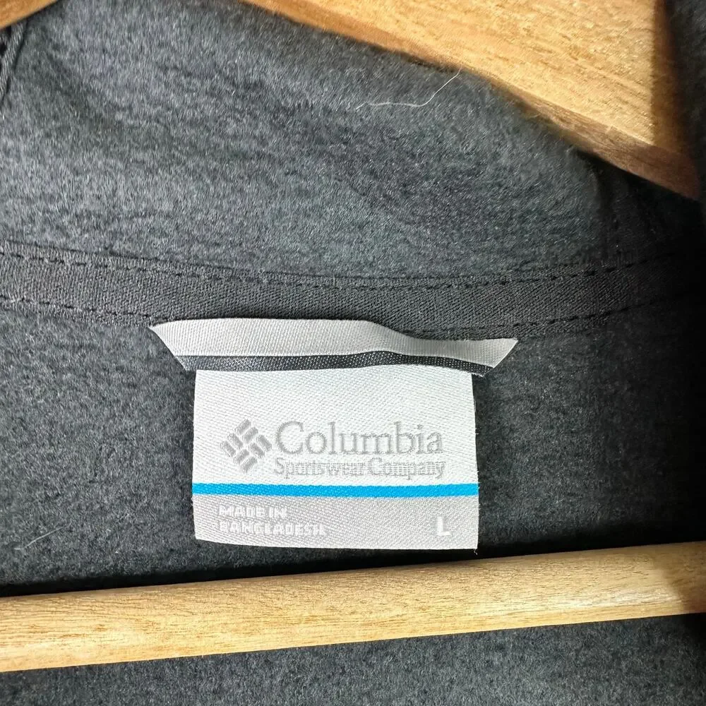 Columbia Mens size L Steens Mountain Full Zip Hoodie Jacket Night Always Comes